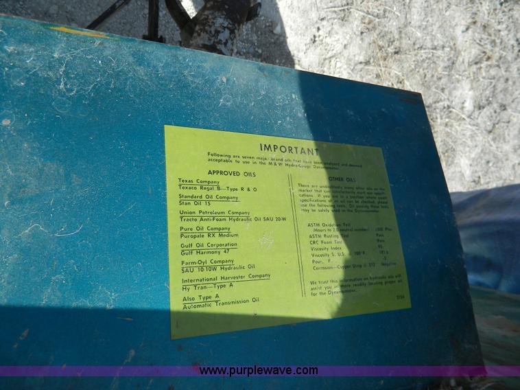 image for item S9231 M&W P-400B dynamometer