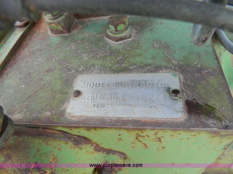 image for item S9235 John Deere 60 tractor