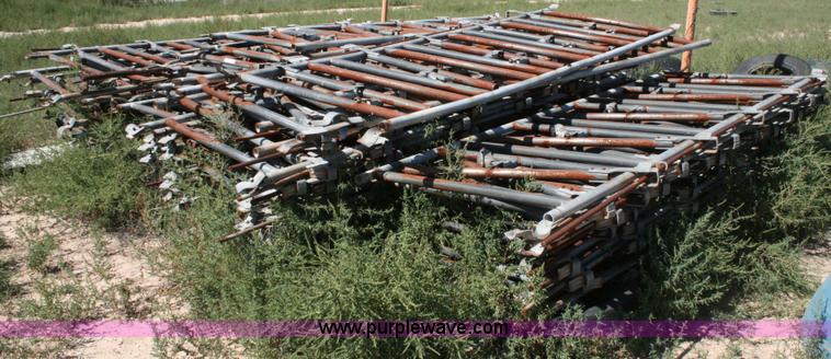 image for item T9019 Approx. 50 1989 Vandenberg Mfg. stanchion fence sections