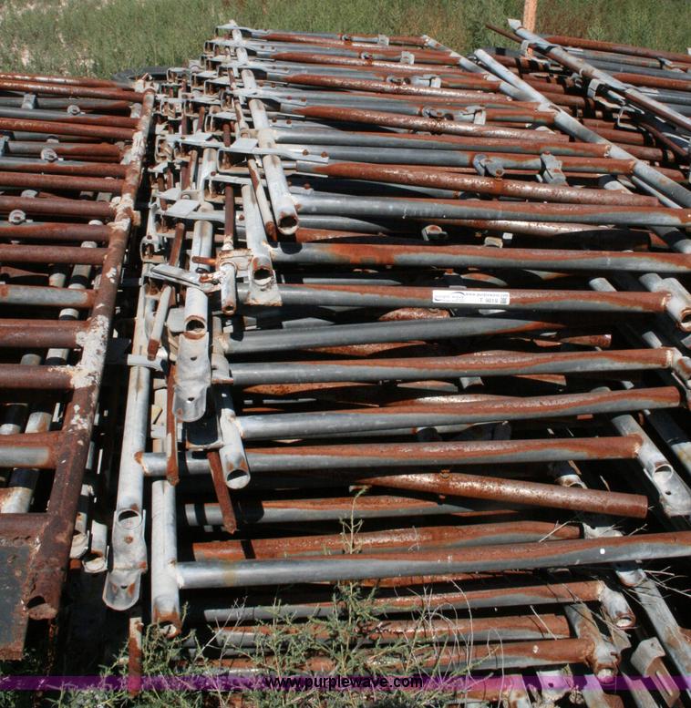 image for item T9019 Approx. 50 1989 Vandenberg Mfg. stanchion fence sections