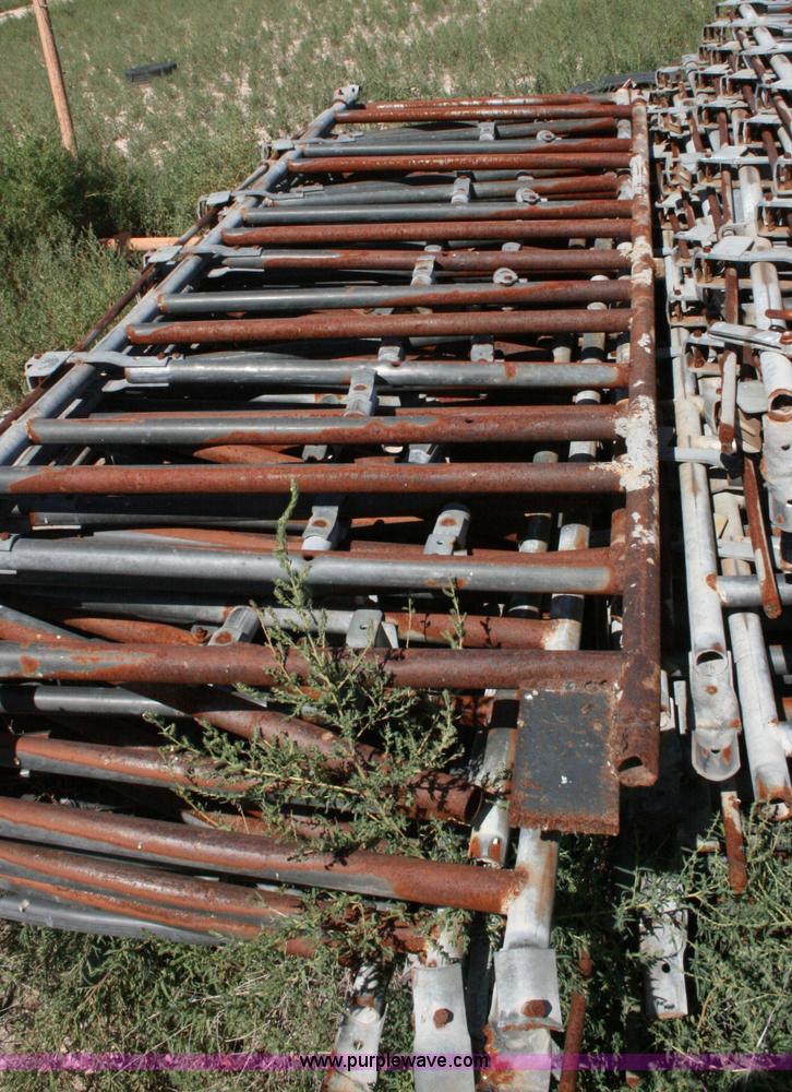 image for item T9019 Approx. 50 1989 Vandenberg Mfg. stanchion fence sections