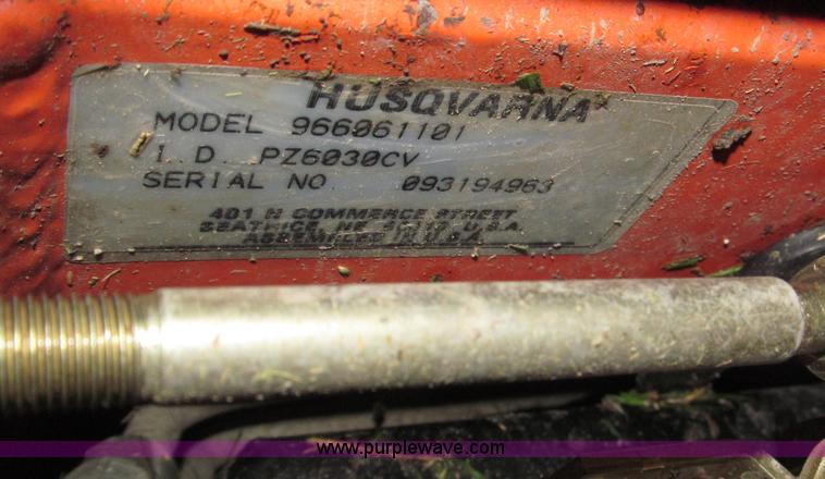 image for item B5351 Husqvarna PZ60 ZTR commercial lawn mower