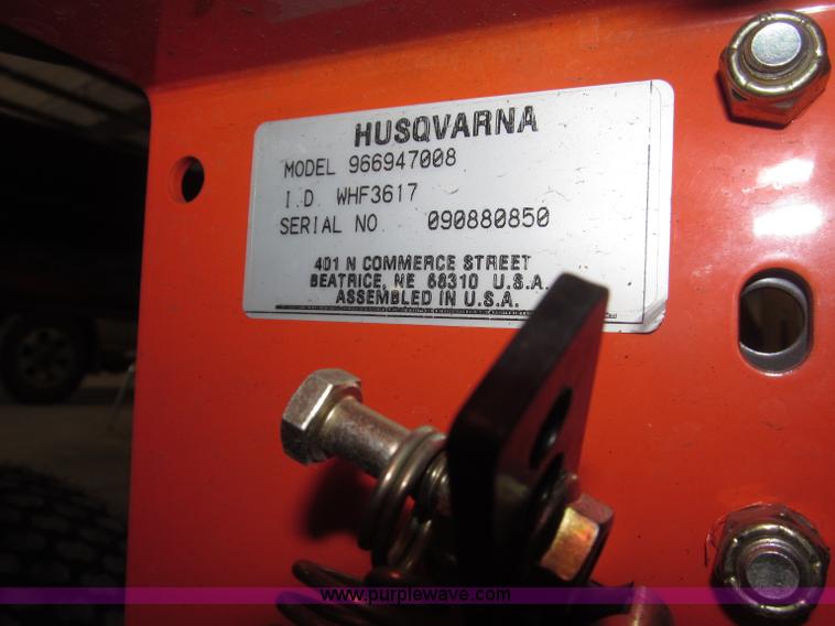 image for item B5356 2009 Husqvarna WHF3617 commercial lawn mower