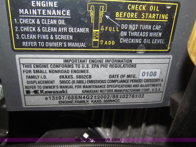 image for item B5357 2008 Husqvarna WH4817 commercial lawn mower