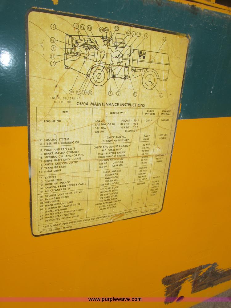 image for item B5377 1968 Hyster C530A articulating pneumatic roller