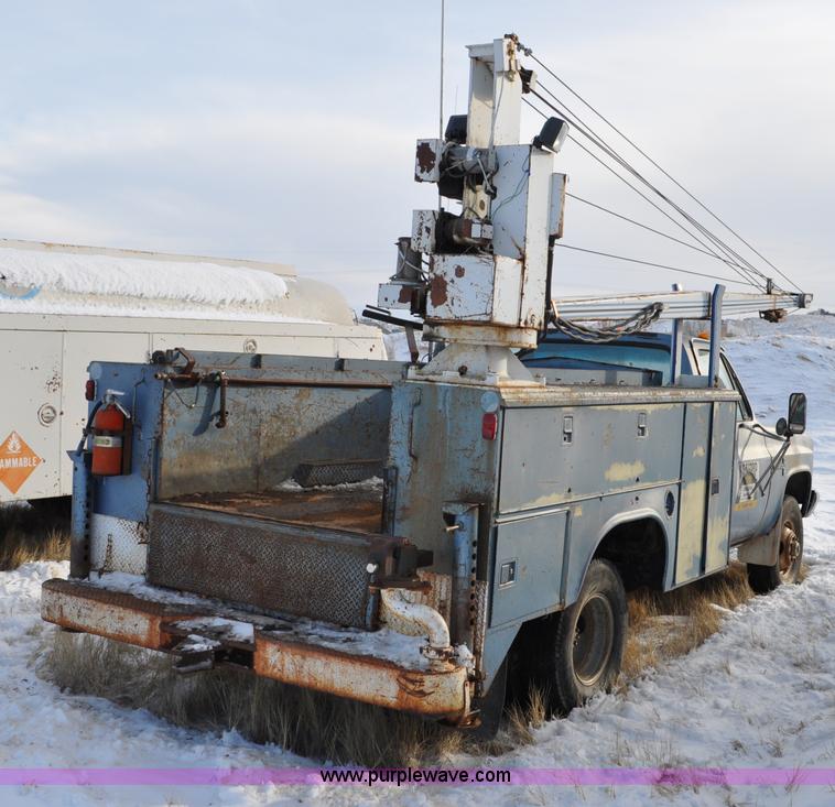 image for item C3323 1982 Chevrolet C30 Custom Deluxe utility bed truck