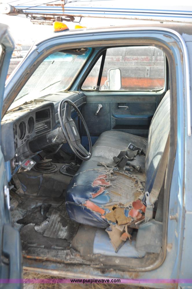 image for item C3323 1982 Chevrolet C30 Custom Deluxe utility bed truck