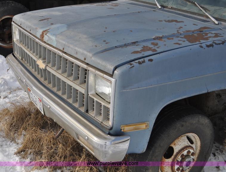 image for item C3323 1982 Chevrolet C30 Custom Deluxe utility bed truck