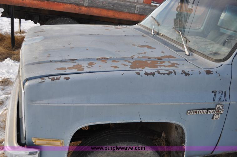 image for item C3323 1982 Chevrolet C30 Custom Deluxe utility bed truck