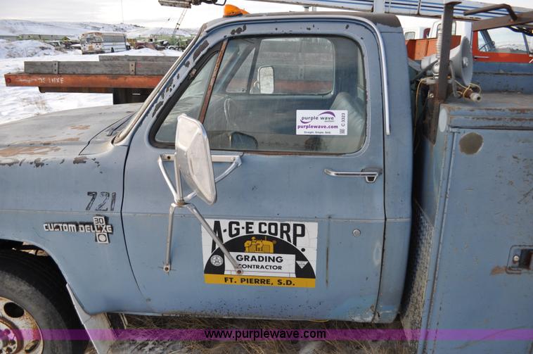 image for item C3323 1982 Chevrolet C30 Custom Deluxe utility bed truck