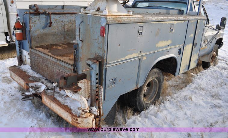 image for item C3323 1982 Chevrolet C30 Custom Deluxe utility bed truck