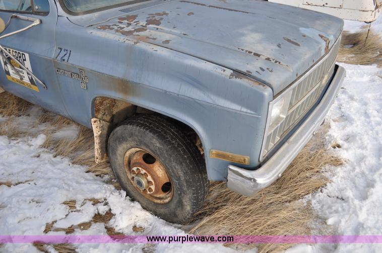 image for item C3323 1982 Chevrolet C30 Custom Deluxe utility bed truck