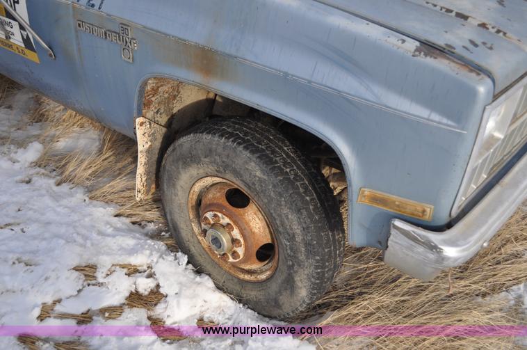 image for item C3323 1982 Chevrolet C30 Custom Deluxe utility bed truck