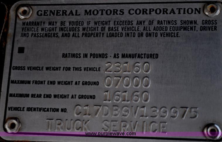 image for item C3324 1979 Chevrolet Scottsdale C70 flatbed truck