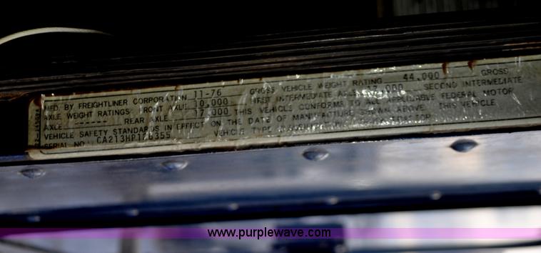 image for item C3327 1977 White Freightliner semi truck