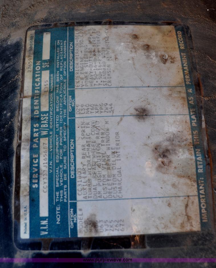 image for item C3331 1973 Chevrolet C30 Custom Deluxe flatbed truck