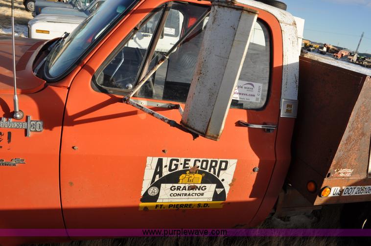 image for item C3331 1973 Chevrolet C30 Custom Deluxe flatbed truck