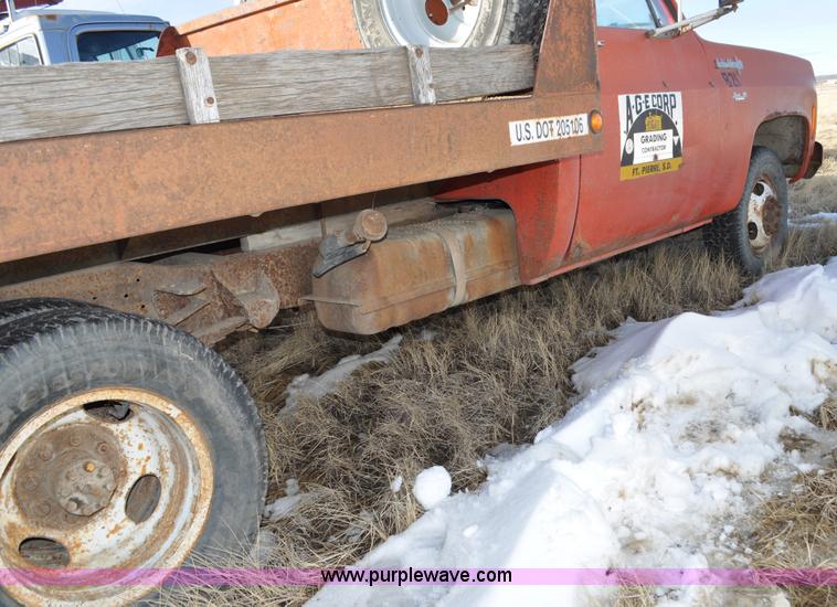 image for item C3331 1973 Chevrolet C30 Custom Deluxe flatbed truck