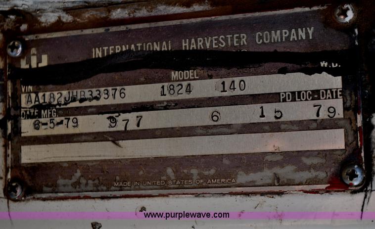 image for item C3333 1979 IHC S1824 utility bed truck