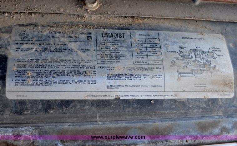 image for item C3334 1979 Chevrolet Scottsdale C20 pickup truck