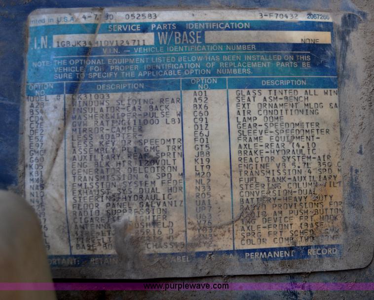 image for item C3337 1983 Chevrolet Scottsdale C30 utility truck