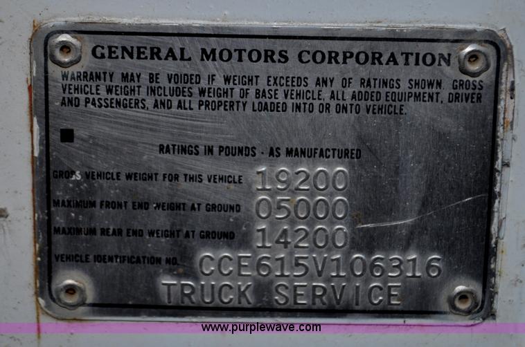 image for item C3344 1975 Chevrolet C60 utility truck