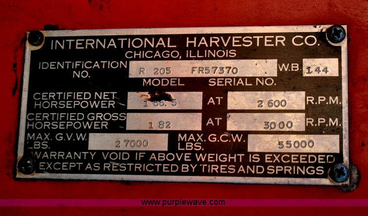 image for item C3349 1958 International R200 truck