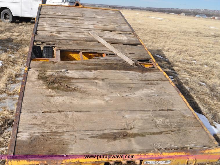 image for item C3400 1957 Miller B tilt top trailer