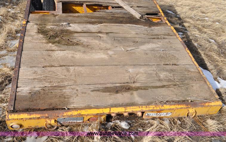 image for item C3400 1957 Miller B tilt top trailer