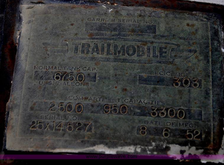 image for item C3401 1952 Trailmobile 34' tanker trailer