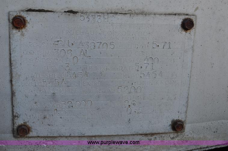 image for item C3411 1971 Fruehauf hot oil tanker pup trailer