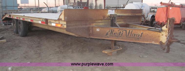 image for item B5395 1989 Redi Haul 25' tandem axle tag trailer