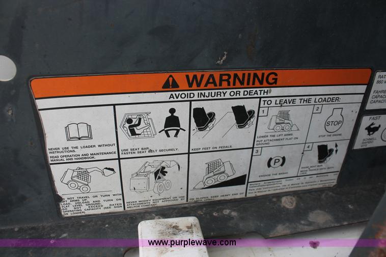 image for item E2578 Bobcat 863H skid steer