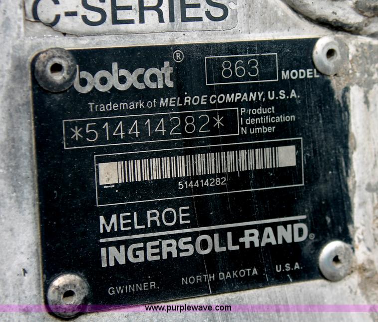 image for item E2578 Bobcat 863H skid steer