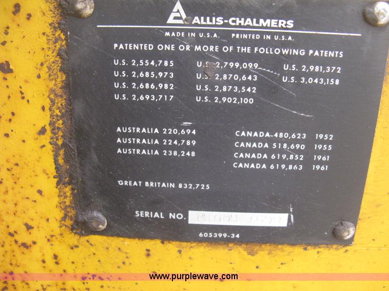 image for item E3085 Allis Chalmers M100 B series motor grader