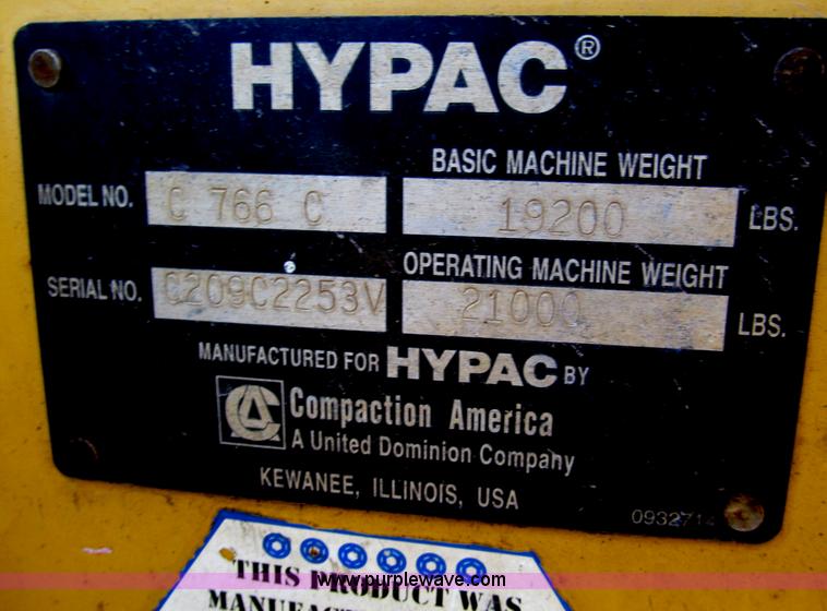 image for item E5890 Hypac C766C articulating vibratory roller