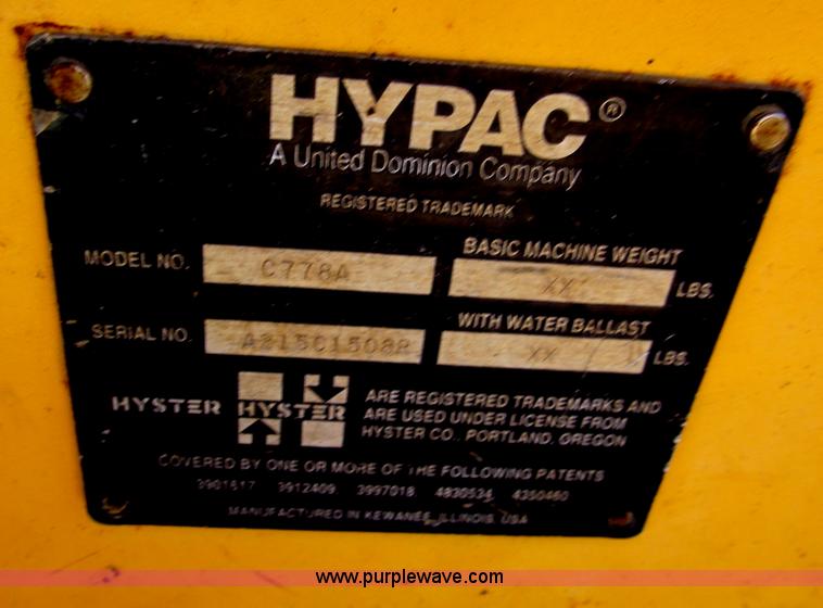 image for item E5891 Hypac C778A articulating vibratory roller