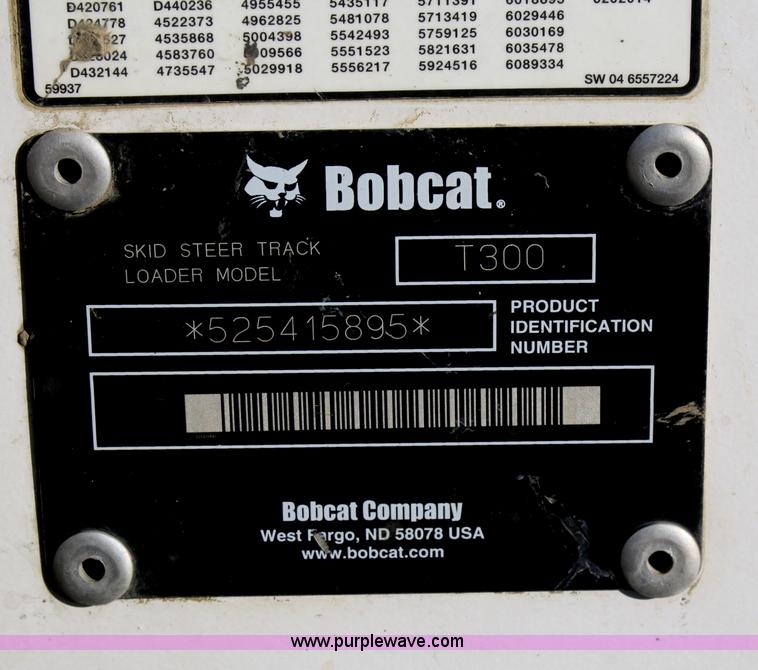image for item F2799 2005 Bobcat T300 track skid steer