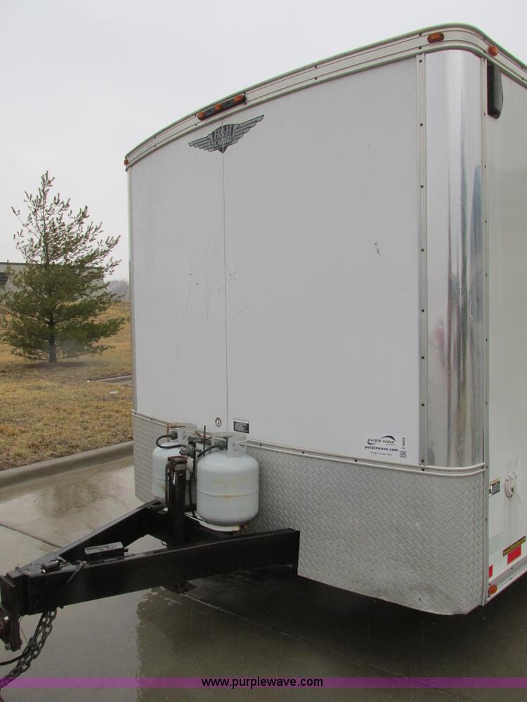 image for item F4402 2002 H&H 28' cargo trailer with living quarters