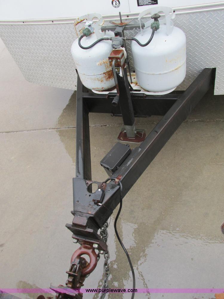 image for item F4402 2002 H&H 28' cargo trailer with living quarters