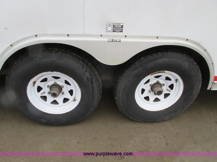 image for item F4402 2002 H&H 28' cargo trailer with living quarters