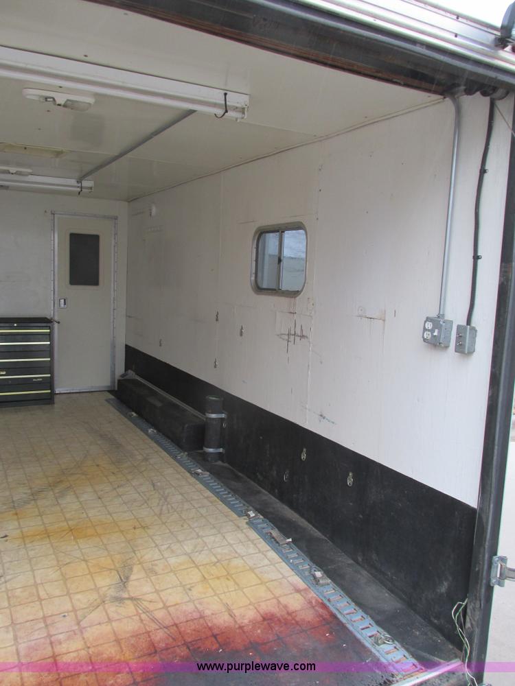 image for item F4402 2002 H&H 28' cargo trailer with living quarters