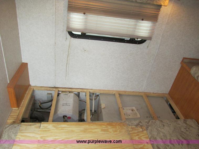 image for item F4402 2002 H&H 28' cargo trailer with living quarters