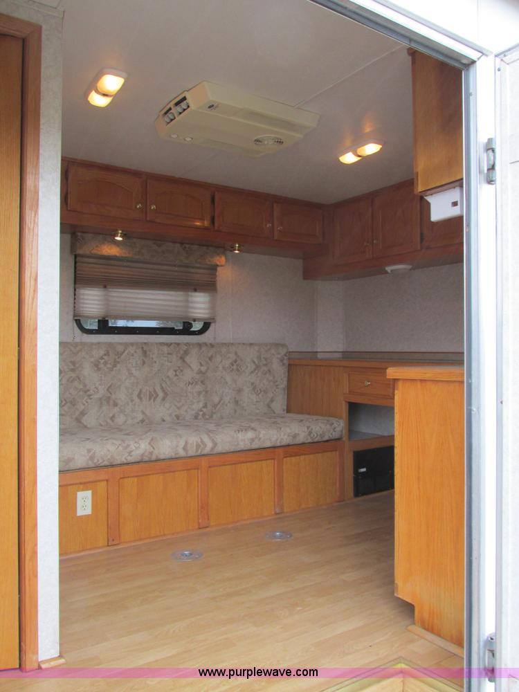 image for item F4402 2002 H&H 28' cargo trailer with living quarters