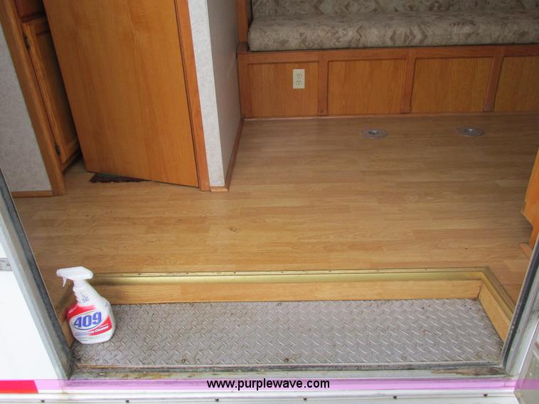 image for item F4402 2002 H&H 28' cargo trailer with living quarters