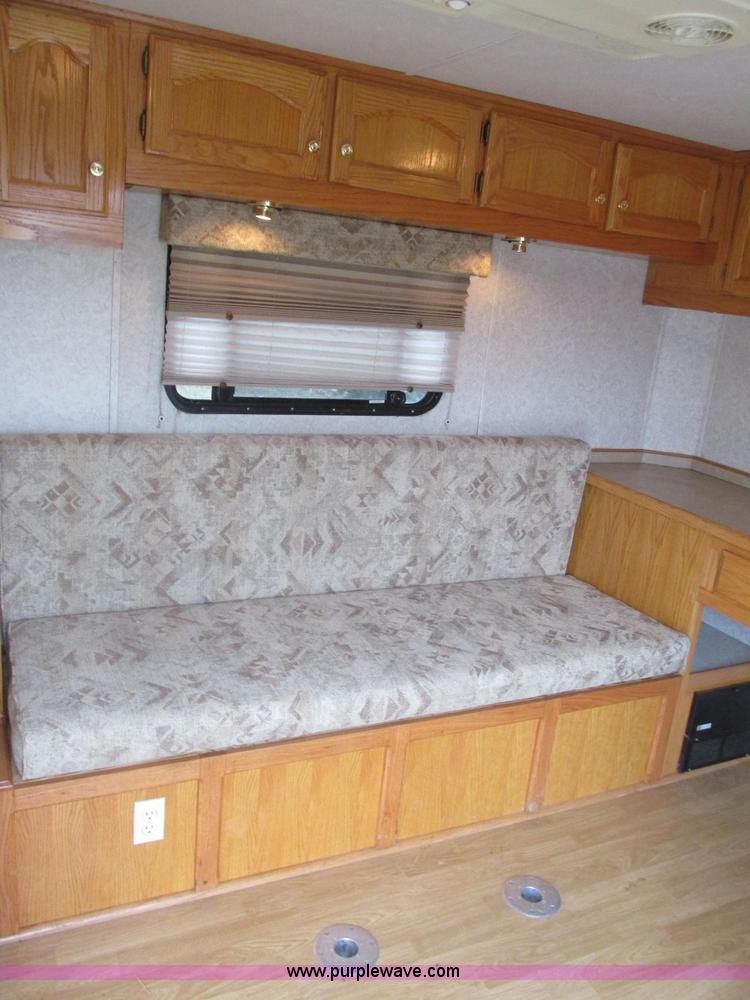 image for item F4402 2002 H&H 28' cargo trailer with living quarters