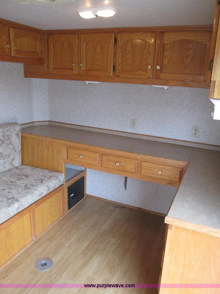 image for item F4402 2002 H&H 28' cargo trailer with living quarters