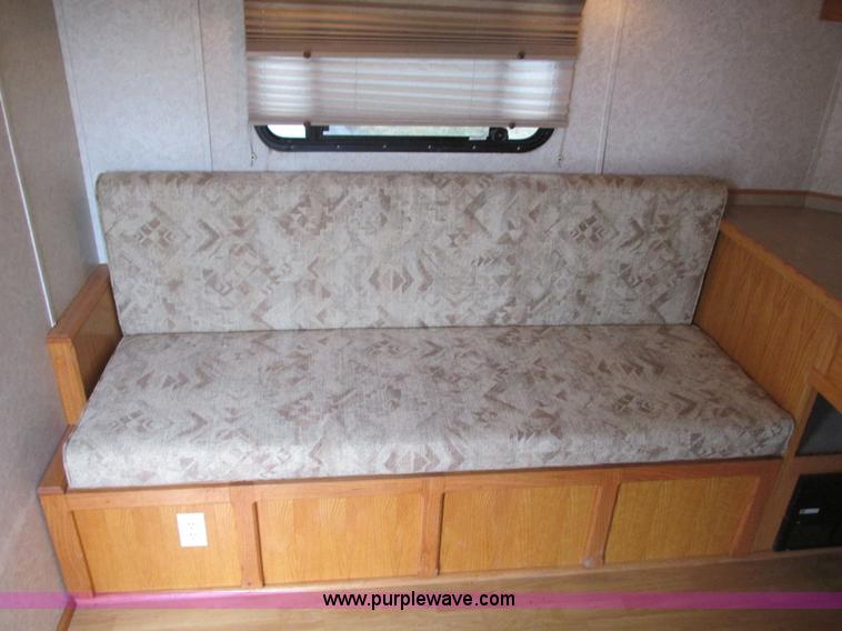 image for item F4402 2002 H&H 28' cargo trailer with living quarters