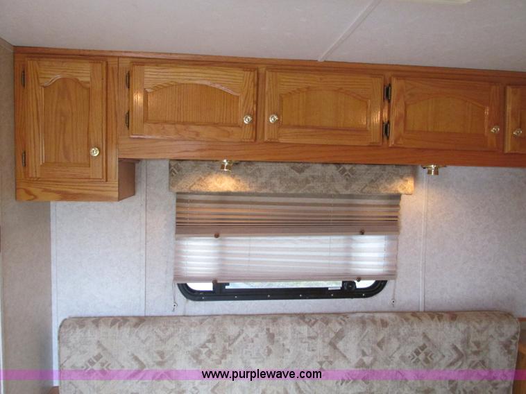 image for item F4402 2002 H&H 28' cargo trailer with living quarters