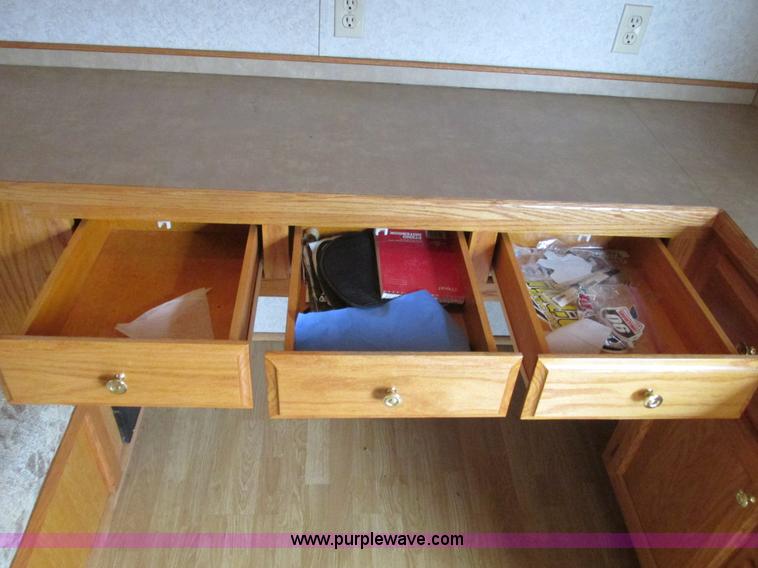 image for item F4402 2002 H&H 28' cargo trailer with living quarters